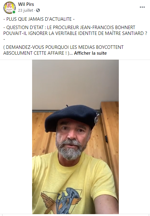 Facebook WIL PIRS Maître Wildfried PARIS AVOCAT DISSISENT Menacé de mort en FRANCE www.jesuispatrick.fr ALERTE ROUGE www.alerterouge-france.fr