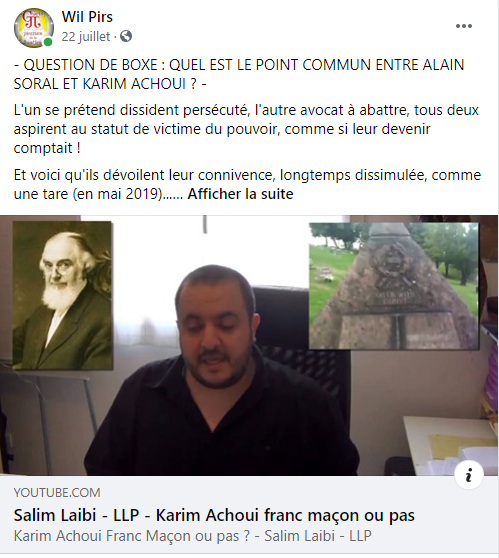 Facebook WIL PIRS Maître Wildfried PARIS AVOCAT DISSISENT Menacé de mort en FRANCE www.jesuispatrick.fr ALERTE ROUGE www.alerterouge-france.fr