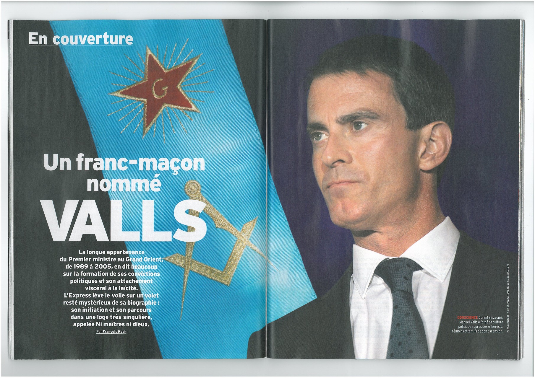 L'EXPRESS N°3333 du 20 au 26 mai 2015 Un Franc-Maçon nommé VALLS   voir site www.maisonnonconforme.fr