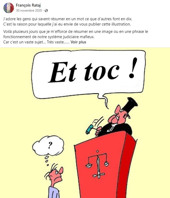 La profession d'avocat doit disparaître ! de François RATAJ site Patrick DEREUDRE  www.stopcorruptionstop.fr  www.jesuisvictime.fr  www.jesuispatrick.fr PARJURE & CORRUPTION à très Grande Echelle au Coeur même de la JUSTICE & REPUBLIQUE