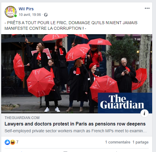 Facebook WIL PIRS Maître Wildfried PARIS AVOCAT DISSISENT Menacé de mort en FRANCE www.jesuispatrick.fr ALERTE ROUGE www.alerterouge-france.fr