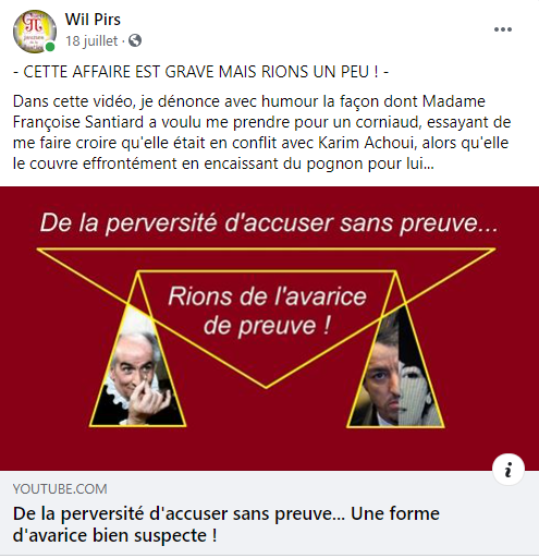 Facebook WIL PIRS Maître Wildfried PARIS AVOCAT DISSISENT Menacé de mort en FRANCE www.jesuispatrick.fr ALERTE ROUGE www.alerterouge-france.fr