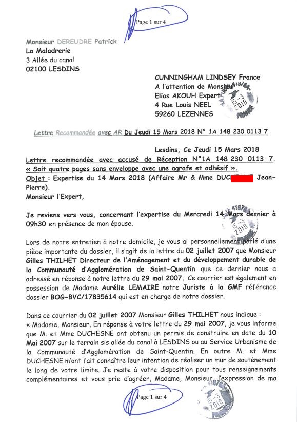 Pièce N°14f) Page 01sur04 AFFAIRE CRIMINELLE «MES CHERS VOISINS» GMF ELIAS AKOUH un Expert CORROMPU, Extorsion de Fonds, Tentative Extorsion de Fonds, Maître Marc ANTONINI à l'œuvre et ce avec la bénédiction de nos Institutions www.jesuispatrick.fr