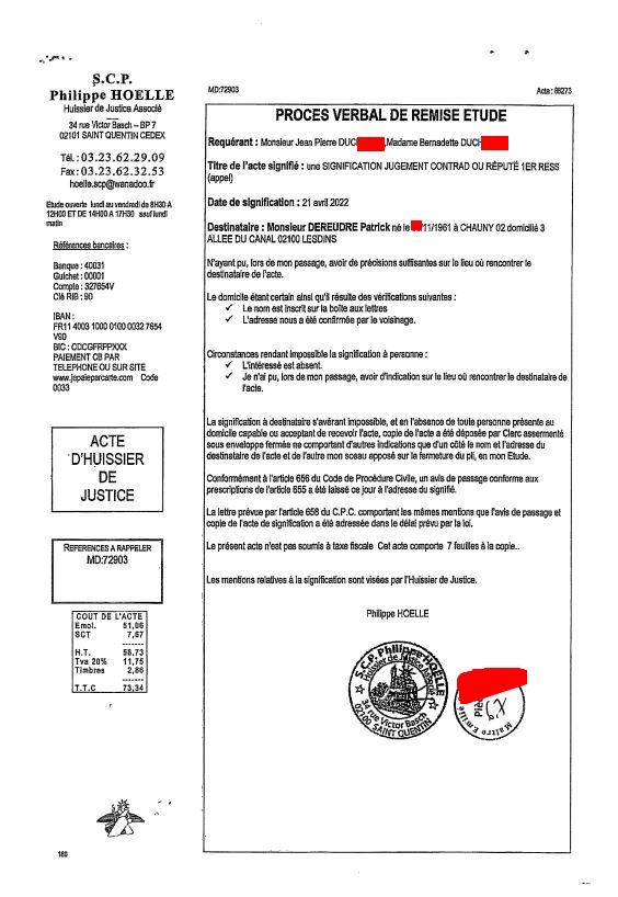 #StopCorruptionStop page 28sur40  Pièces de Me PROUT PROUT AFFAIRE CRIMINELLE «MES CHERS VOISINS» Maître vous êtes corrompue www.jesuispatrick.fr