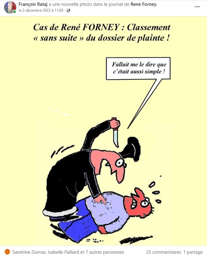 Monsieur René FORNEY Victime d'une tentative d'assassinat le Samedi 12 Novembre 2022 vers 15h50 sur le pont de CATANE côté SEYSSINET (38170). Il accuse les Milieux de la Corruption dans les Institutions du CARTEL GRENOBLOIS  (Justice, Police, Immobilier) 