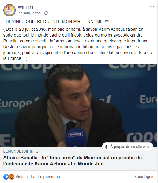 Facebook WIL PIRS Maître Wildfried PARIS AVOCAT DISSISENT Menacé de mort en FRANCE www.jesuispatrick.fr ALERTE ROUGE www.alerterouge-france.fr