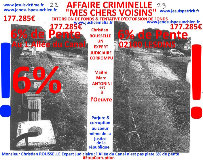 Pièce N°6c) Page 037sur134 AFFAIRE CRIMINELLE «MES CHERS VOISINS» SIGNIFICATION DE JUGEMENT, Violences, Extorsion de Fonds, Tentative Extorsion de Fonds, Maître Marc ANTONINI à l'œuvre et ce avec la bénédiction de nos Institutions www.jesuispatrick.fr