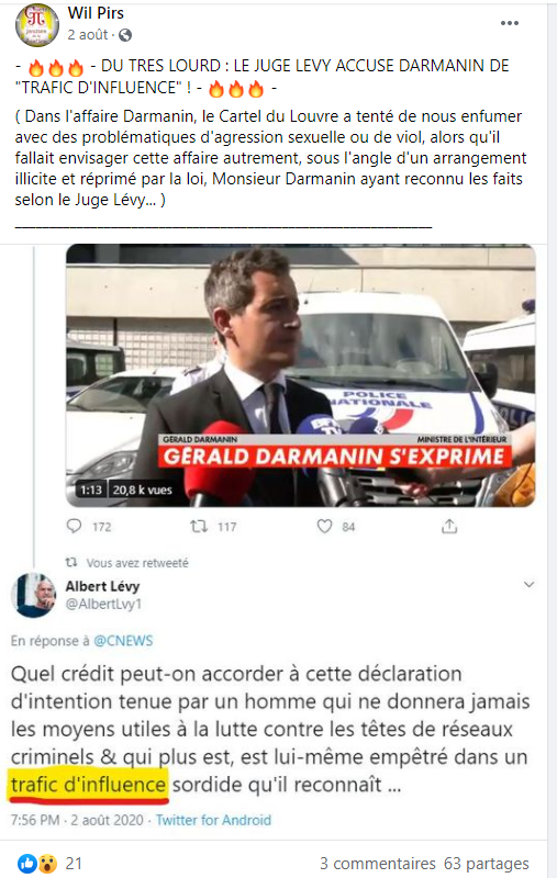 Facebook WIL PIRS Maître Wildfried PARIS AVOCAT DISSISENT Menacé de mort en FRANCE www.jesuispatrick.fr ALERTE ROUGE www.alerterouge-france.fr