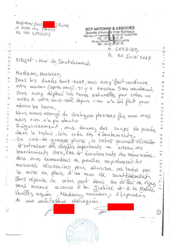 Pièce N° 2b Page 34 sur 59 ASSIGNATION EN REFERE du 19 Juillet 2019 AFFAIRE CRIMINELLE «MES CHERS VOISINS» Violences, Extorsion de Fonds, Maître Marc ANTONINI à l'œuvre et ce avec la bénédiction de toutes nos Institutions www.jesuispatrick.fr