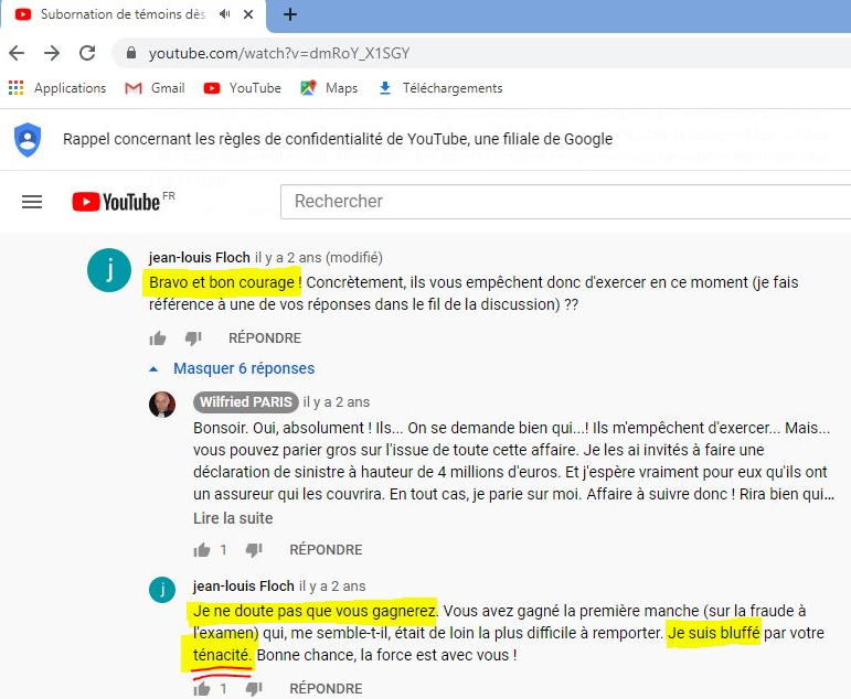 Facebook WIL PIRS Maître Wildfried PARIS AVOCAT DISSISENT Menacé de mort en FRANCE www.jesuispatrick.fr ALERTE ROUGE www.alerterouge-france.fr