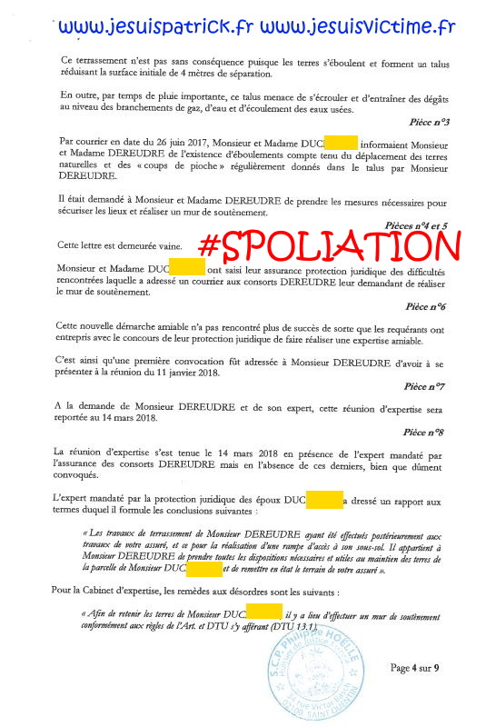 SCP Philippe HOELLE Huissier de Justice à Saint-Quentin AFFAIRE MES CHERS VOISINS ALERTE ROUGE FORFAITURE www.jesuispatrick.fr www.jesuisvictime.fr www.jesuisenvie.fr PARJURE & CORRUPTION AU COEUR MÊME DE LA JUSTICE DE LA REPUBLIQUE CORRUPTION GENERALISEE