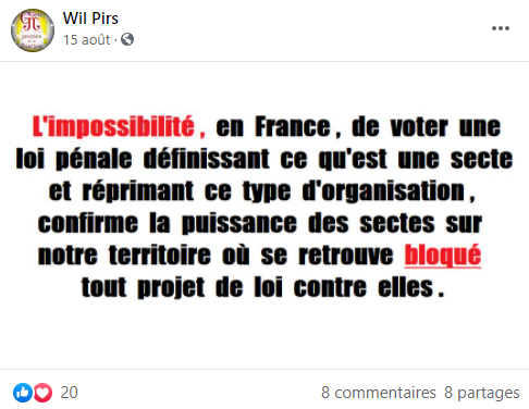 Facebook WIL PIRS Maître Wildfried PARIS AVOCAT DISSISENT Menacé de mort en FRANCE www.jesuispatrick.fr ALERTE ROUGE www.alerterouge-france.fr