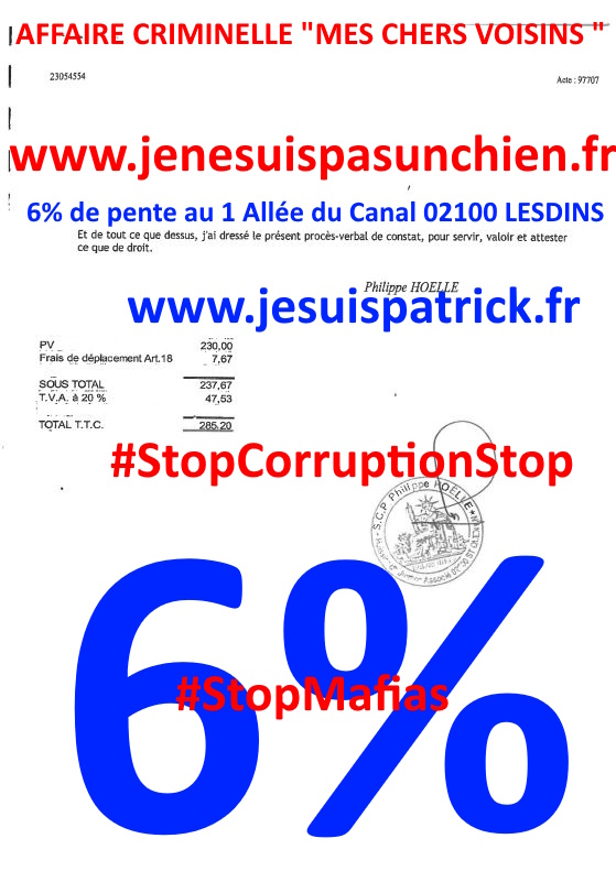 Pièce N°6c) Page 133sur134 AFFAIRE CRIMINELLE «MES CHERS VOISINS» SIGNIFICATION DE JUGEMENT, Violences, Extorsion de Fonds, Tentative Extorsion de Fonds, Maître Marc ANTONINI à l'œuvre et ce avec la bénédiction de nos Institutions www.jesuispatrick.fr