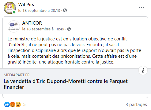 Facebook WIL PIRS Maître Wildfried PARIS AVOCAT DISSISENT Menacé de mort en FRANCE www.jesuispatrick.fr ALERTE ROUGE www.alerterouge-france.fr