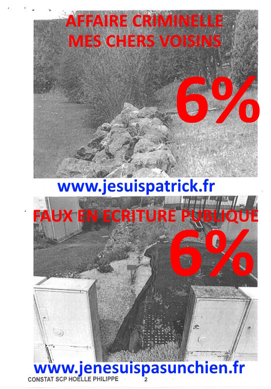 Pièce N°6c) Page 127sur134 AFFAIRE CRIMINELLE «MES CHERS VOISINS» SIGNIFICATION DE JUGEMENT, Violences, Extorsion de Fonds, Tentative Extorsion de Fonds, Maître Marc ANTONINI à l'œuvre et ce avec la bénédiction de nos Institutions www.jesuispatrick.fr