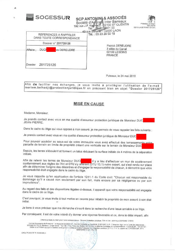 Pièce N° 2b Page 53 sur 59 ASSIGNATION EN REFERE du 19 Juillet 2019 AFFAIRE CRIMINELLE «MES CHERS VOISINS» Violences, Extorsion de Fonds, Maître Marc ANTONINI à l'œuvre et ce avec la bénédiction de toutes nos Institutions www.jesuispatrick.fr