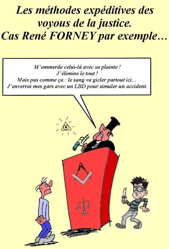 Monsieur René FORNEY Victime d'une tentative d'assassinat le Samedi 12 Novembre 2022 vers 15h50 sur le pont de CATANE côté SEYSSINET (38170). Il accuse les Milieux de la Corruption dans les Institutions du CARTEL GRENOBLOIS  (Justice, Police, Immobilier) 