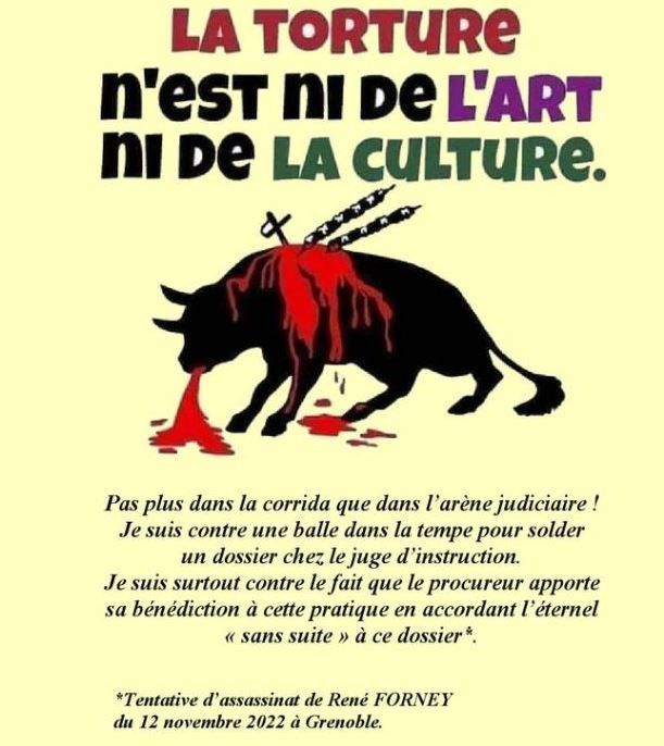 Monsieur René FORNEY Victime d'une tentative d'assassinat le Samedi 12 Novembre 2022 vers 15h50 sur le pont de CATANE côté SEYSSINET (38170). Il accuse les Milieux de la Corruption dans les Institutions du CARTEL GRENOBLOIS  (Justice, Police, Immobilier) 