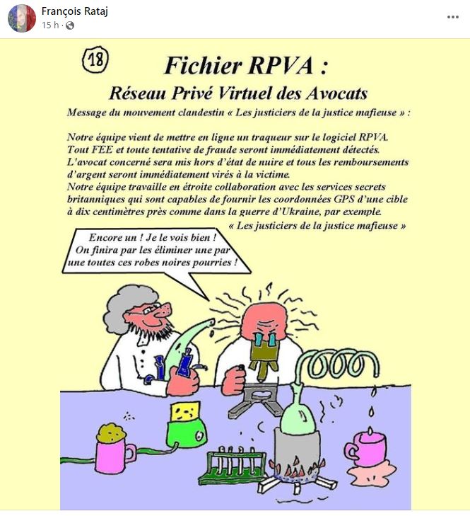 La profession d'avocat doit disparaître ! de François RATAJ site Patrick DEREUDRE  www.stopcorruptionstop.fr  www.jesuisvictime.fr  www.jesuispatrick.fr PARJURE & CORRUPTION à très Grande Echelle au Coeur même de la JUSTICE & REPUBLIQUE