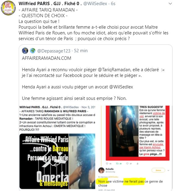 Facebook WIL PIRS Maître Wildfried PARIS AVOCAT DISSISENT Menacé de mort en FRANCE www.jesuispatrick.fr ALERTE ROUGE www.alerterouge-france.fr