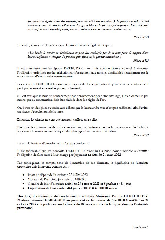 7Conclusions reçus le 14/02/24 AFFAIRE CRIMINELLE «MES CHERS VOISINS» SIGNIFICATION DE JUGEMENT, Violences, Extorsion de Fonds, Tentative Extorsion de Fonds, Maître Marc ANTONINI à l'œuvre et ce avec la bénédiction de nos Institutions www.jesuispatrick.fr