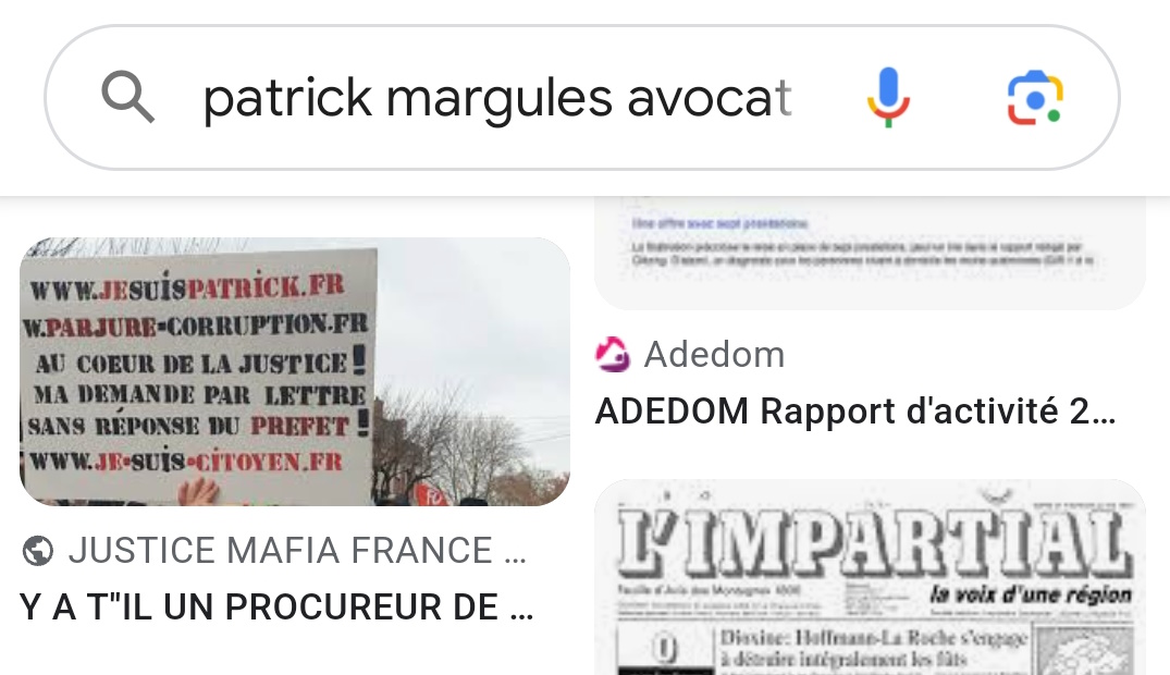 AFFAIRES CRIMINELLES LES BARONS & LES BARONNES DE LA JUSTICE 7177 Jours de persécutions criminelles en bandes organisées #CORRUPTION #VEDETTA #FAUXCRIMINELS en Ecritures Publique www.jesuispatrick.fr www.jesuisvictime.fr www.jenesuispasunchien.fr