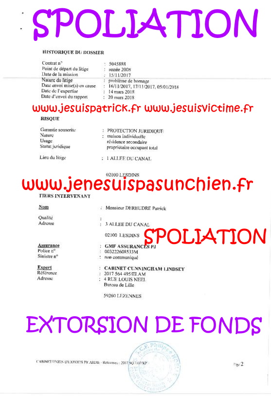 N44 Affaires Mes Chers Voisins Assignation Référé du 10 Juillet 2019 par Huissier de Justice la SCP Philippe HOELLE  à Saint-Quentin (02) #ExtorsionDeFonds www.jesuispatrick.fr www.jesuisvictime.fr www.justicemafia.fr www.jenesuispasunchien.fr #Spoliation