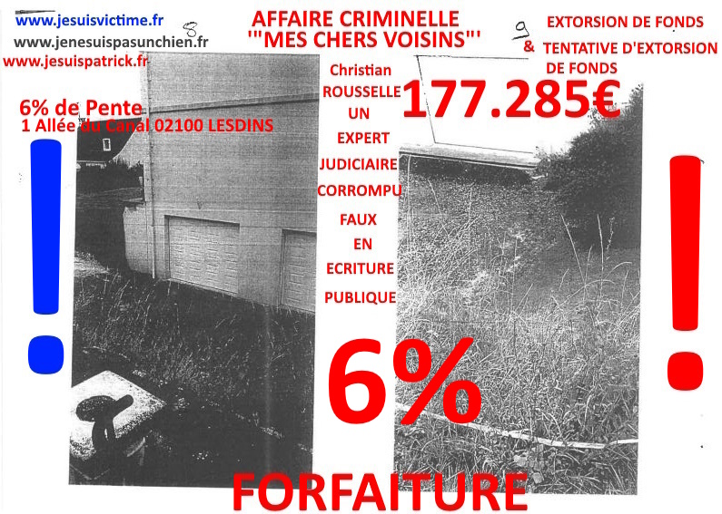Pièce N°6c) Page 030sur134 AFFAIRE CRIMINELLE «MES CHERS VOISINS» SIGNIFICATION DE JUGEMENT, Violences, Extorsion de Fonds, Tentative Extorsion de Fonds, Maître Marc ANTONINI à l'œuvre et ce avec la bénédiction de nos Institutions www.jesuispatrick.fr