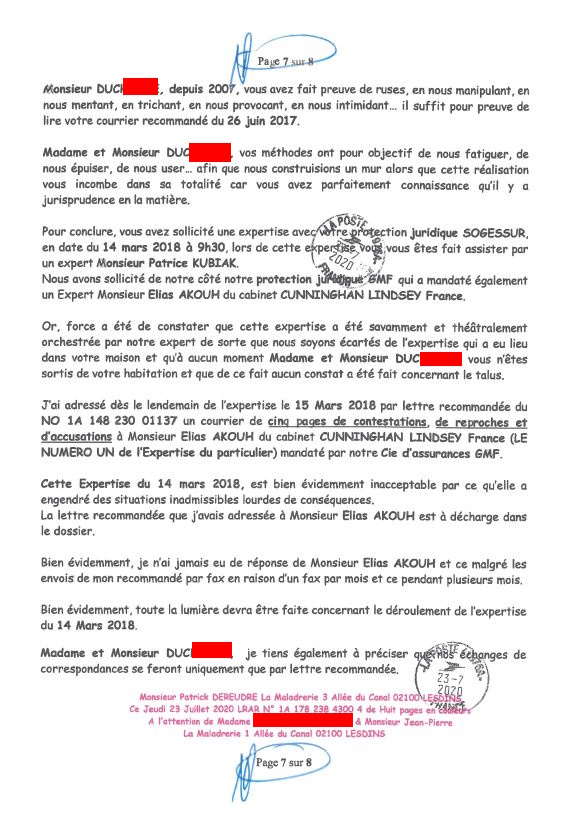 Pièce N° 1a) Page 26 sur 69 Pour preuve de notre bonne foi... AFFAIRE CRIMINELLE «MES CHERS VOISINS» Violences, Extorsion de Fonds, Maître Marc ANTONINI à l'oeuvre et ce avec la bénédiction de toutes nos Institutions www.jesuispatrick.fr