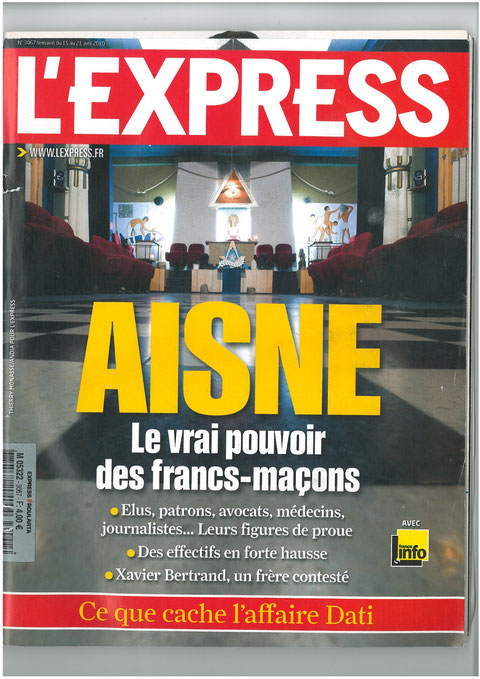 Vendredi 03 Février 2023 à 12h02 Journal l'Express N° 3067 Avril 2010 #StopCorruptionStop  www.jenesuispasunchien.fr www.jesuisvictime.fr www.jesuispatrick.fr PARJURE & CORRUPTION AU COEUR MÊME DE LA JUSTICE Le Vrai pouvoir des Francs-maçons