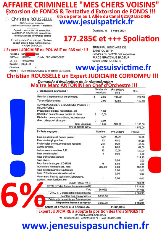 Pièce N°6c) Page 081sur134 AFFAIRE CRIMINELLE «MES CHERS VOISINS» SIGNIFICATION DE JUGEMENT, Violences, Extorsion de Fonds, Tentative Extorsion de Fonds, Maître Marc ANTONINI à l'œuvre et ce avec la bénédiction de nos Institutions www.jesuispatrick.fr