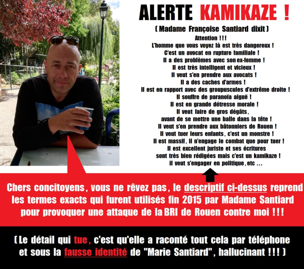 Facebook WIL PIRS Maître Wildfried PARIS AVOCAT DISSISENT Menacé de mort en FRANCE www.jesuispatrick.fr ALERTE ROUGE www.alerterouge-france.fr