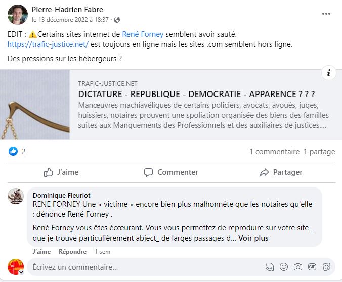 Monsieur René FORNEY Victime d'une tentative d'assassinat le Samedi 12 Novembre 2022 vers 15h50 sur le pont de CATANE côté SEYSSINET (38170). Il accuse les Milieux de la Corruption dans les Institutions du CARTEL GRENOBLOIS  (Justice, Police, Immobilier) 