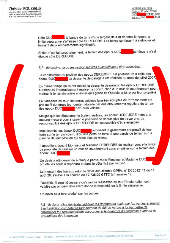 Pièce N°3b) Page8 sur27 AFFAIRE CRIMINELLE «MES CHERS VOISINS» Pré-rapport Christian ROUSSELLE, Violences, Extorsion de Fonds, Tentative Extorsion de Fonds, Maître Marc ANTONINI à l'œuvre et ce avec la bénédiction de nos Institutions www.jesuispatrick.fr