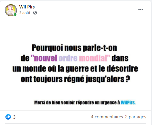 Facebook WIL PIRS Maître Wildfried PARIS AVOCAT DISSISENT Menacé de mort en FRANCE www.jesuispatrick.fr ALERTE ROUGE www.alerterouge-france.fr