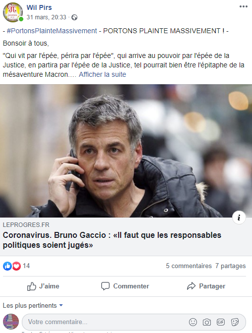 Facebook WIL PIRS Maître Wildfried PARIS AVOCAT DISSISENT Menacé de mort en FRANCE ww