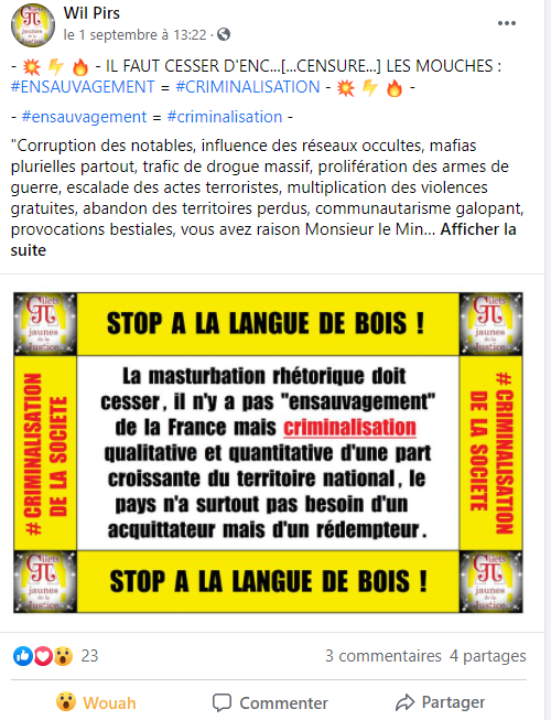 Facebook WIL PIRS Maître Wildfried PARIS AVOCAT DISSISENT Menacé de mort en FRANCE www.jesuispatrick.fr ALERTE ROUGE www.alerterouge-france.fr