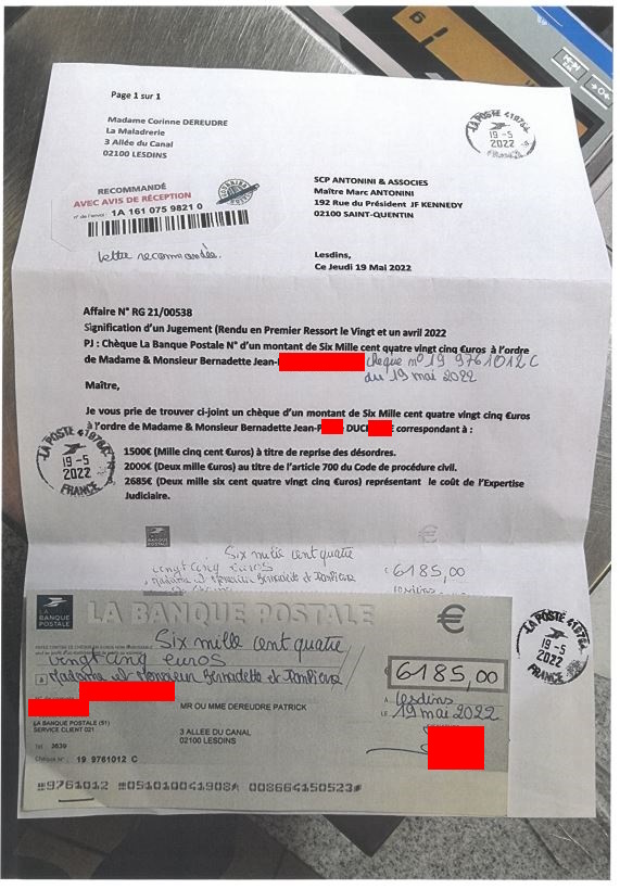 Pièce N° 1a) Page 29 sur 69 Pour preuve de notre bonne foi... AFFAIRE CRIMINELLE «MES CHERS VOISINS» Violences, Extorsion de Fonds, Maître Marc ANTONINI à l'oeuvre et ce avec la bénédiction de toutes nos Institutions www.jesuispatrick.fr