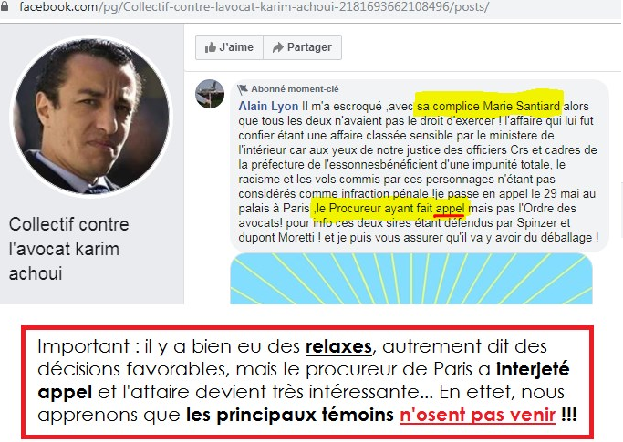 Facebook WIL PIRS Maître Wildfried PARIS AVOCAT DISSISENT Menacé de mort en FRANCE www.jesuispatrick.fr ALERTE ROUGE www.alerterouge-france.fr