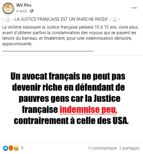 Facebook WIL PIRS Maître Wildfried PARIS AVOCAT DISSISENT Menacé de mort en FRANCE www.jesuispatrick.fr ALERTE ROUGE www.alerterouge-france.fr