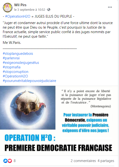 Facebook WIL PIRS Maître Wildfried PARIS AVOCAT DISSISENT Menacé de mort en FRANCE www.jesuispatrick.fr ALERTE ROUGE www.alerterouge-france.fr