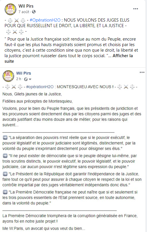 Facebook WIL PIRS Maître Wildfried PARIS AVOCAT DISSISENT Menacé de mort en FRANCE www.jesuispatrick.fr ALERTE ROUGE www.alerterouge-france.fr