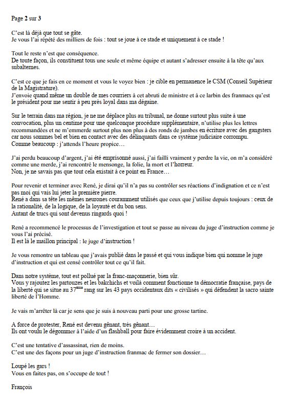 Monsieur René FORNEY Victime d'une tentative d'assassinat le Samedi 12 Novembre 2022 vers 15h50 sur le pont de CATANE côté SEYSSINET (38170). Il accuse les Milieux de la Corruption dans les Institutions du CARTEL GRENOBLOIS  (Justice, Police, Immobilier) 