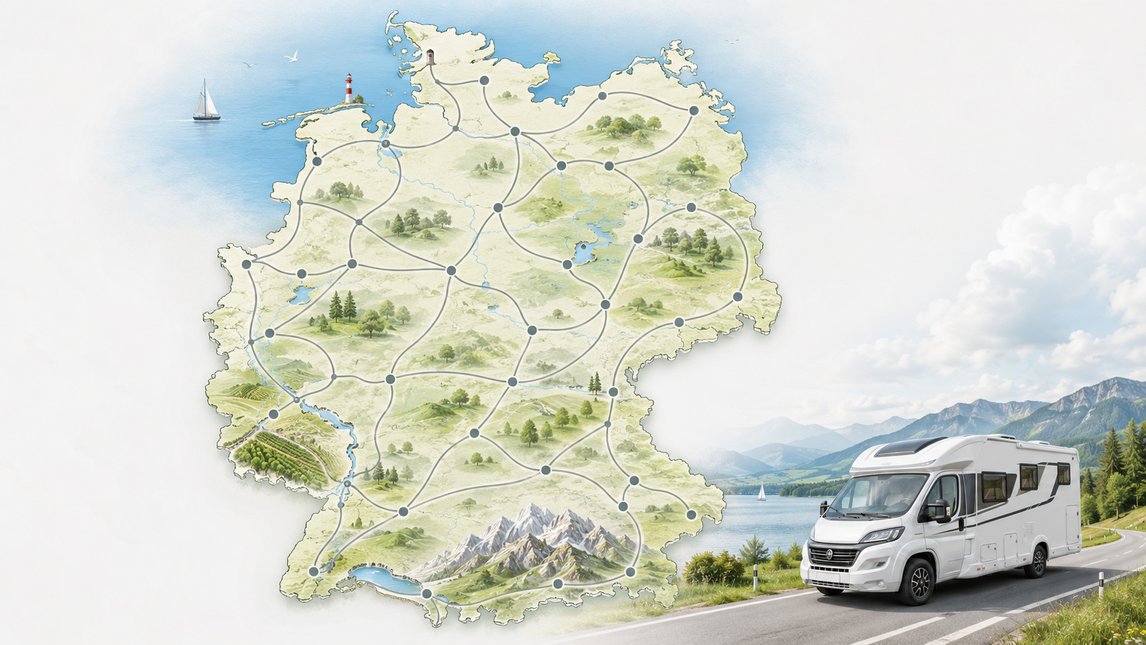 30 Campertouren in Deutschland, die man einmal im Leben gemacht haben muss