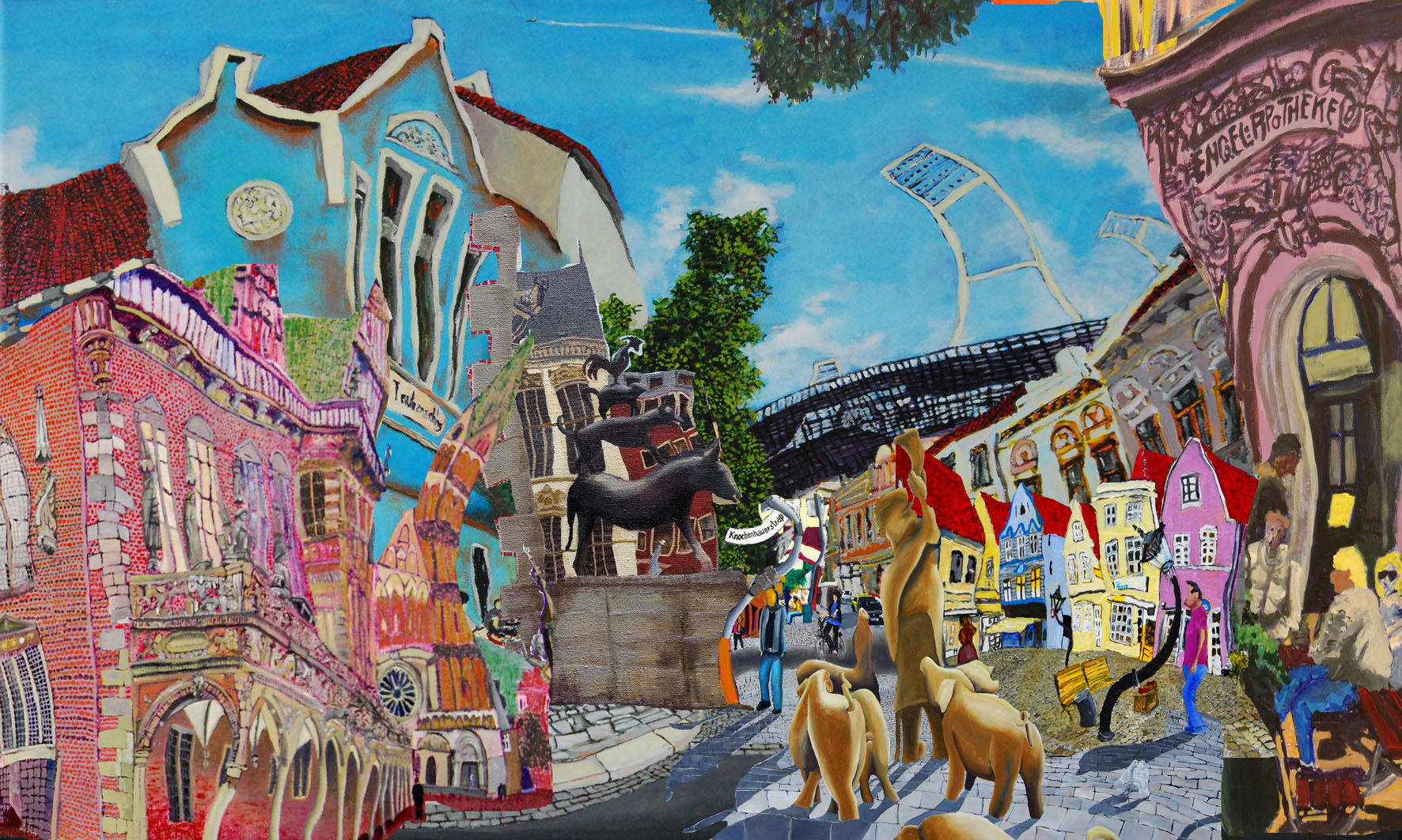 Collage de Todo Bremen / Digital-Kunst-Collage 