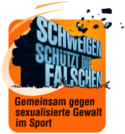Plakat: Schweigen schützt die Falschen