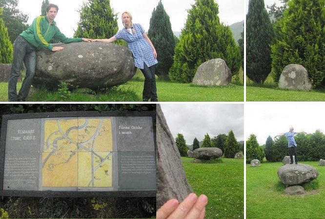 "One of the largest stone circles in south west Ireland: Kenmare Stone Circle (Druid´s Circle)." 