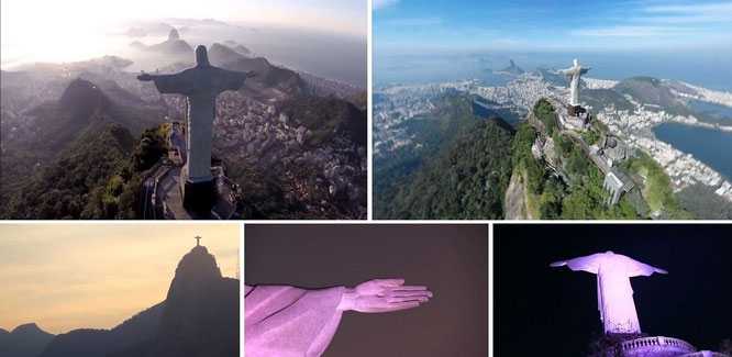 Cristo Redentor (Achtung: Art-Déco!), Corcovado/Rio de Janeiro, Brasilien - 22° 57′ 5.71″ S, 43° 12′ 38.69″ W 