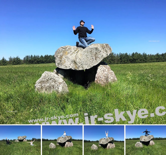 "Here I meditate at Tornby Dyssen* (3.500 BC) - #Denmark #megalith #prehistoriy." * = 5 km east of Lönstrup, 7 km south of Hirtshals...