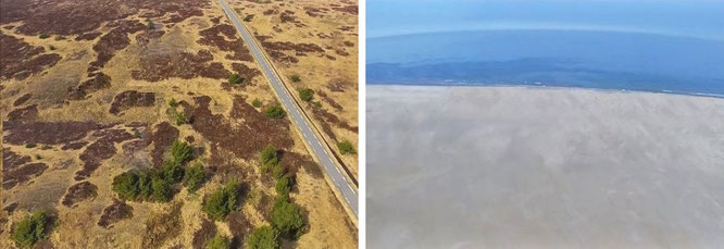 "Danish island of Rømø in the Wadden Sea, part of Tønder Municipality (55° 8′ 0″ N, 8° 31′ 0″ E). Fabricated by me & my new toy, DJI Mavic Pro Platinum Combo." * 